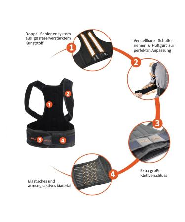 Ie Fitlife Posture Correction - Back Support Trainer for Men & Women XL | Improve Posture & Comfort at Home - Buy Online on GoSupps.com