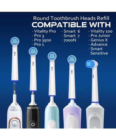 Sensitive Replacement Brush Heads for Oral-B | Soft Gum Care | AYAITEE Pro Series 1000/500 & Smart 1500 Compatible 16-Pack - Buy Online on GoSupps.com