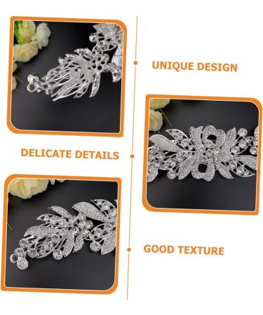 SOESFOUFU Hair Comb Tiara Floral Hair Clip Pearl Hair Clips Rhinestone Headpiece for Bride Wedding Headdress Bride Headpieces Bride Headdress Zinc Alloy European and American Accessories - Buy Online on GoSupps.com