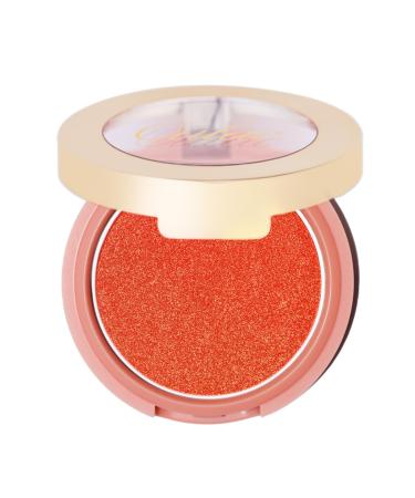 Oulac Rouge Powder Powder Blush Gentle Schimmer & silky tender highly pigmented durable vegan animal test -free cosmetics eyes cosmetics 1 Pack 4.8 g F10 Tangerine Tango F10 Tango Tango (Cadmium orange with golden Sheen)