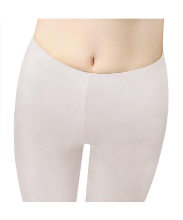 Women's White Golf Sun Protection Compression Leggings | Soft & Stylish - Buy Online on GoSupps.com