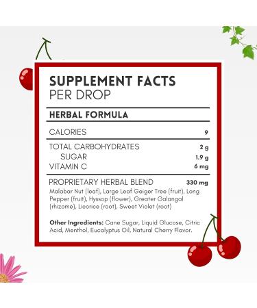 HERBION Naturals Cough Drops Dietary Supplement Soothes Cough for Adults and Children Over 6 Years No Artificial Flavor No Added Color 108 Count Cherry Pack of 6 - Buy Online on GoSupps.com