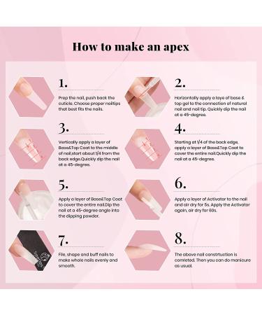 Beetles Dip Powder Nail Kit - 8 Nude Glitter Colors - Starter Kit with Gel Base, Top Coat, Activator, and Nail Tools - Misty Rose Manicure Set - Buy Online on GoSupps.com