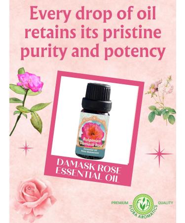 Bulgarian Damask Rose Essential Oil - 100% Pure Therapeutic Grade - Undiluted Natural 10ml | Buy Online International Shipping - Buy Online on GoSupps.com