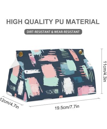 Tissue Box Cover Tissue Box Holder Brushstroke Art Pattern Print Tissue Holder Travel Tissue Packs Facial Paper Holder Decorative Holder - Buy Online on GoSupps.com