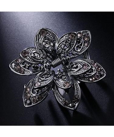 Sharplace Rhinestone Large Hair Claw Clip - Premium Hair Accessories for Women | Stylish Gray Hair Gripper - Buy Online on GoSupps.com