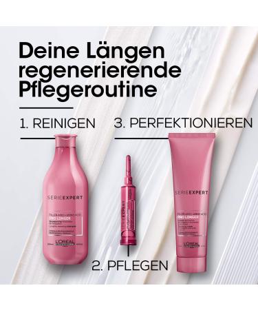 L'Or al Paris Pro Longer Leave-in Cream | Anti-Hair Breakage & Heat Protection | 150ml | Shine Smoothness & Anti-Frizz Care - Buy Online on GoSupps.com