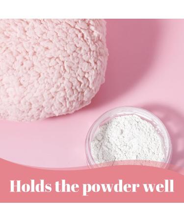 Ultra Soft 4'' Body Powder Puff - Washable Large Velour Applicator for Loose Mineral Powder | Reusable Velvet Dust Puff for Face & Body - Buy Online on GoSupps.com