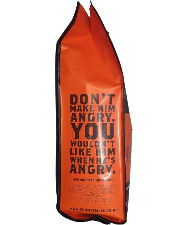 Grumpy Mule Organic Peru Caf Femenino Whole Coffee Beans 227g - Dark Chocolate, Cocoa & Citrus Flavors - Buy Online on GoSupps.com