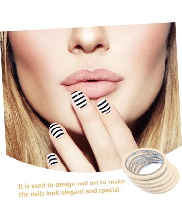 Healeved Nail Tips Tape 10 Pcs Professional Masking Tape Nail Line Tape Striping Tape Line Nail Decoration Sticker Nails Stickers Nail Tape Fingernail Tip Tape Line Nail Tool Manicure As Shownx2pcs mediumx2pcs - Buy Online on GoSupps.com