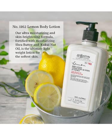 C.O. Bigelow Lemon Body Lotion No. 1162 - Moisturizing 10 fl oz Lotion with Shea Butter & Kuki Nut Oil for Dry Skin - Lemon Scented Hand & Body Moisturizer - Buy Online on GoSupps.com