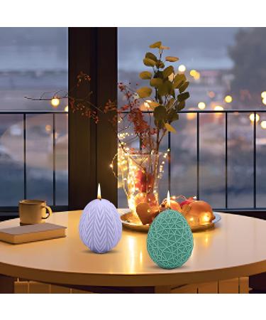 Valentigrl Creative Hobbies 2pcs Reusable Easter Eggs Silicone Mold Baking Mold Cake Pan Biscuit Chocolate Mold Ice Cube Tray Soap Mold White Transparent - Buy Online on GoSupps.com