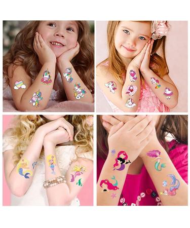 60 Sheets 800 Styles Temporary Tattoos for Kids - Waterproof Tattoo Stickers for Boys and Girls Birthday Party - Unicorn, Mermaid, Dinosaur, Animal Designs - Buy Online on GoSupps.com