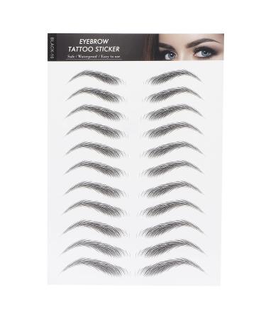 Pongnas Autocollants pour Sourcils Longue Tenue Transferts pour Sourcils Tenue 1 7 Jours Respirants Hypoallerg niques Formes Multiples Faciles Appliquer pour femmes. Boutique de (BLACK-10)