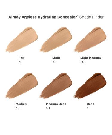 Almay Anti-Aging Concealer with Hyaluronic Acid, Niacinamide, Vitamin C & E - Hypoallergenic, Fragrance Free - 010 Light, 0.37 Fl Oz - Buy Online on GoSupps.com