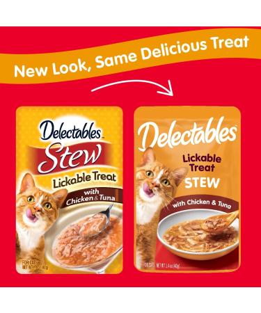 Hartz Delectables Stew Lickable Wet Cat Treats - Flavors for Adult & Senior Cats - Buy Online on GoSupps.com