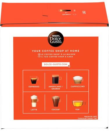  NESCAFE DOLCE GUSTO Nescaf Dolce Gusto Lungo - Coffee - 16 Capsules (1 box x 16) - Buy Online on GoSupps.com