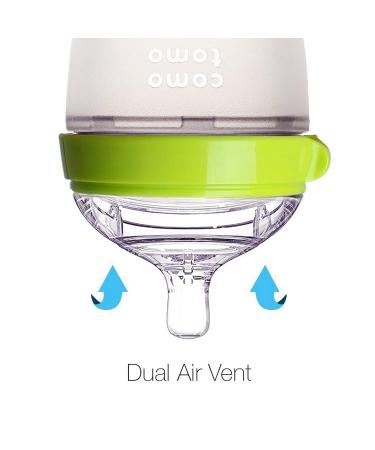 Comotomo Natural Feel 8oz. Bottle 6 Pack - Green | BPA-Free Baby Bottles - Buy Online on GoSupps.com