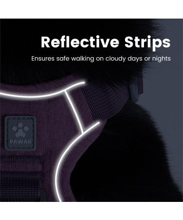 Pawaii Adjustable Dog Harness for Large Dogs | Breathable Anti-Train Design | Orchid Purple Perfect Fit (Chest 68-81cm) - Buy Online on GoSupps.com