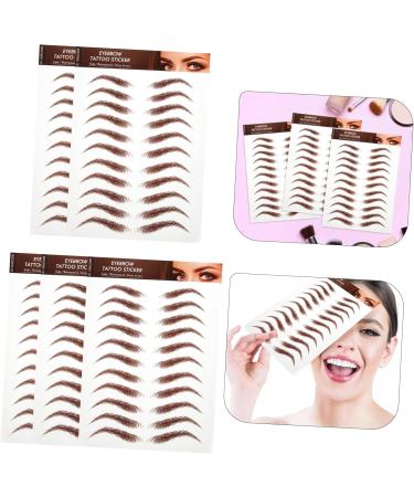 PAMINGONO 5 Sheets Eyebrow Stickers Peel off Eyebrow Sticker Fake Eyebrows Grooming Shaping Eyebrow - Buy Online on GoSupps.com