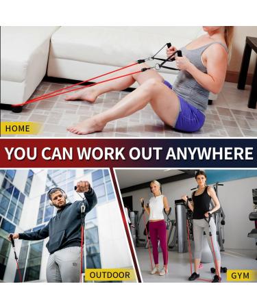Resistance Bands Exercise Bands Resistance Bands for Working Out Work Out Bands with Handles for Men and Women Fitness Strength Training Home Gym Equipment (Multi) - Buy Online on GoSupps.com