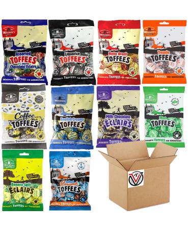 VIMIX - Walker's Nonsuch Toffees 150g - Liquorice Nutty Brazil Arabica Coffee English Creamy Treacle Milk Chocolate Eclairs Banana Split Salted Caramel & Mint Toffees | Pick any type & quantity