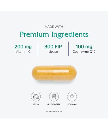Vitanica CoQ10 Extra 100mg - Natural Non-GMO Vegan Supplement | 60 Capsules for Energy & Heart Health - Buy Online on GoSupps.com