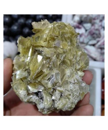 Natural Crystal Rough 200g Natural Rough Golden mica Stone raw lepidolite Crystal Rock Stone Home Decoration ERTEYIN