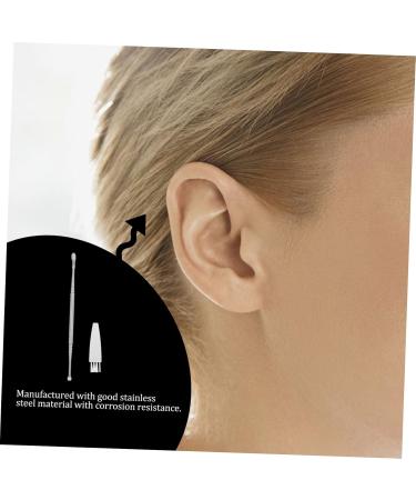 NOLITOY Spiral Ear Spoon - Stainless Steel Ear Wax Remover & Cleaner Kit | Portable Earwax Tool for Household Use | Efficient Ear Pick 13x0.5CM - Buy Online on GoSupps.com