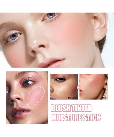 Cream Blush Stick Smooth Blush Stick Waterproof Moisturizer Stick Matte Highlighter Stick Natural Nude Makeup for Cheek Eyes Lips Pink 19 g (Pack of 1) Pink - Buy Online on GoSupps.com
