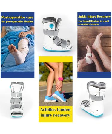 Tairibousy Medical Inflatable Walking Boot - Small Size for Foot Fracture, Sprained Ankle, and Achilles Tendonitis - Buy Online on GoSupps.com