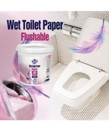 Buy Zipy Flusable Moist Toilet Paper - Biodegradable Safe for Adults Kids & Pets - 410 Pieces (18x18 cm) - International Shipping Available - Buy Online on GoSupps.com