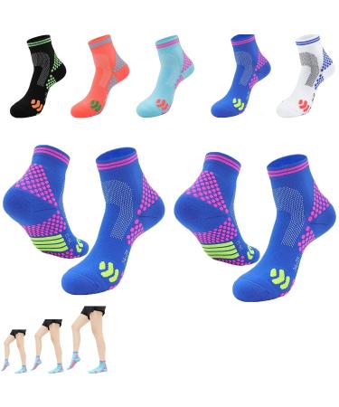 OIMTUE HIGHERSOCKS 2023 Far Infrared Schorl Titanium Ion Heightening Booster Socks Micro Titanium Height Booster Socks (Large Blue2Pair)
