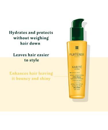 Ren Furterer - KARITE HYDRA - Hydrating Shine Day Cream - Hydrating care with Shea Oil - Dry Hair No-Rinse Leave-in Shea Oil - 100ml - Buy Online on GoSupps.com