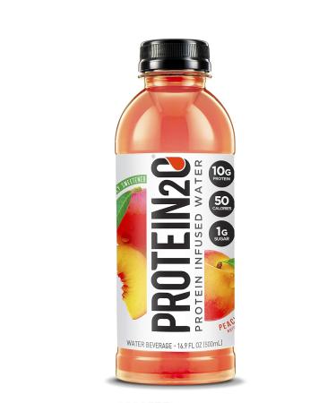 Protein2o Whey Protein Isolate Infused Water Bundle (12 Pack) - Wild Cherry and Peach Mango Flavors Cherry Drink + Protein Drink Peach Mango - Buy Online on GoSupps.com