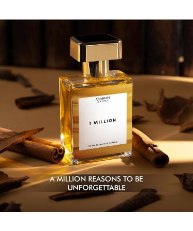 Ara'bian 1 Million Eau De Parfum For Men | Long-Lasting Perfumes for Men | Citrus Spicy Perfume for Man | Bold Luxurious Fragrance | Extrait De Parfum | 50ml (1.7 Fl Oz) - Buy Online on GoSupps.com