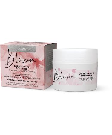 Blossom Melting Body Cream Butter with the Scent of Flowers of Light - Moisturizing Body Cream with Butter Texture - Firming and Elasticizing Action - Deeply Nourishes the Skin - GUAM