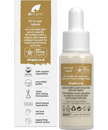 Dr Organic Pro Collagen Booster Serum Hyaluronic Acid Smooth Fine Lines & Wrinkles Anti-Ageing Firming Lightweight Vegan Cruelty Free Paraben & SLS Free Organic 30ml - Buy Online on GoSupps.com
