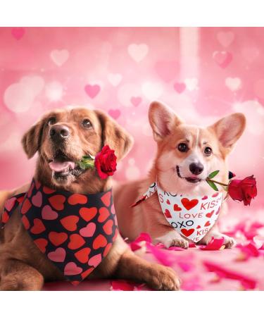 Maustlie Double-Sided Dog Bandana - Valentine's Day & Wedding Party Attire | L Red Smoking Bandana for Dogs - Buy Online on GoSupps.com