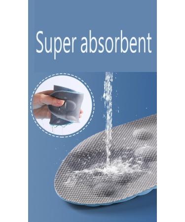 Buy Cloud Insoles for Men & Women | 4D Cloud Technology Super Soft Memory Foam Insoles - Blue (Sizes 6.5-7.5 Men / 8-9 Women - Buy Online on GoSupps.com