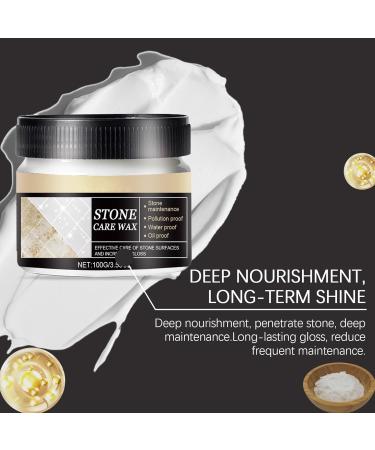 Marble Wax Polish | Stone Polish Protection Wax Multipurpose Floor Polish With Applicator Sponge Restore Soapstone Slate And Concrete Countertops - Buy Online on GoSupps.com