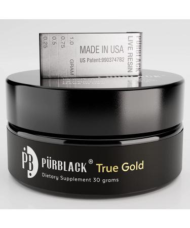 P rblack True Gold Shilajit Live Resin | Genuine High Efficacy 5th Generation (30g) with P rscale - Buy Online on GoSupps.com