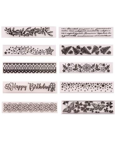 10 Styles Flower Leaf Star Plastic Embossing Folder Template for Gift Scrapbooking Photo Album Card Paper Craft Making Decor Mold  DIY Embossing Folders Stencil Decorating Mould Tools