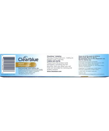 Clearblue Digital Pregnancy Test with Smart Countdown - 2 Pack | Accurate & Easy to Use - Buy Online on GoSupps.com