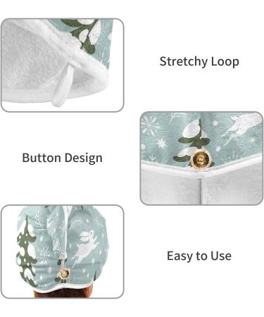 Women's 2 Pack Rabbit Print Microfiber Hair Turban | Quick Drying Hair Towel for Fast Drying - Ideal for All Hair Types - Buy Online on GoSupps.com