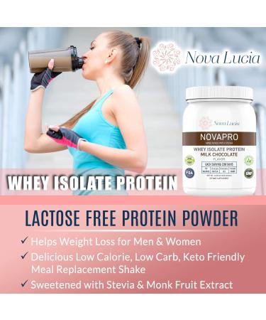 Chocolate Whey Isolate Protein Powder - Low Calorie Meal Replacement Supplement for Lean Muscles - Non-GMO & Gluten Free - 14.82 oz - Buy Online on GoSupps.com