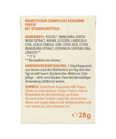 Buy Birkengold Nature Disch Calition Chumpory - Plastic-Free Sugar-Free Fruit Chews (12x28g) | Natural Cauch (Chicle) | Certified Natural Cosmetics - Buy Online on GoSupps.com