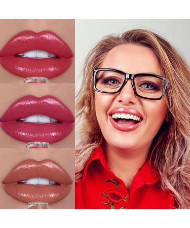 Colored Liquid Lipstick Set - 6 Velvet Matte Nude Pink Shades | Waterproof Long Lasting Non-Stick Cup Lip Gloss Kit | Perfect High Pigmented Makeup Gift for Women - Buy Online on GoSupps.com