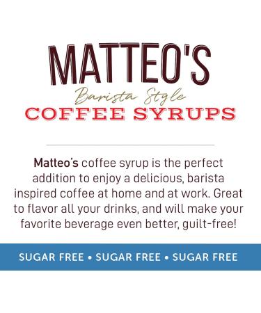 Matteo's Barista Style Sugar Free Coffee Syrup - Zero Calories Keto-Friendly Coffee Syrups & Flavors - USA-Made Kosher Sugar Free Coffee Flavoring Syrup For Home & Work (French Vanilla 25.4 Oz 2-pk) 750 ml (Pack of 2) Coffee Syrup - Buy Online on GoSupps.com