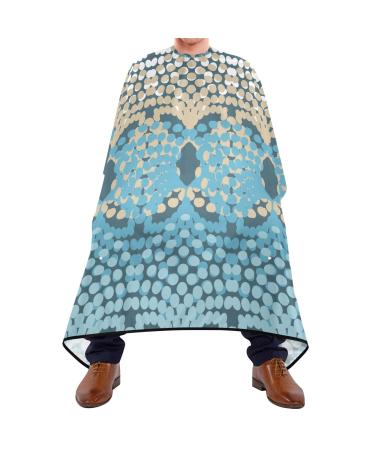 Waterproof Barber Cape -Wave Point Cheetah Haircut Bib for Men Unisex Hair Cutting Cape(8rp1a)
